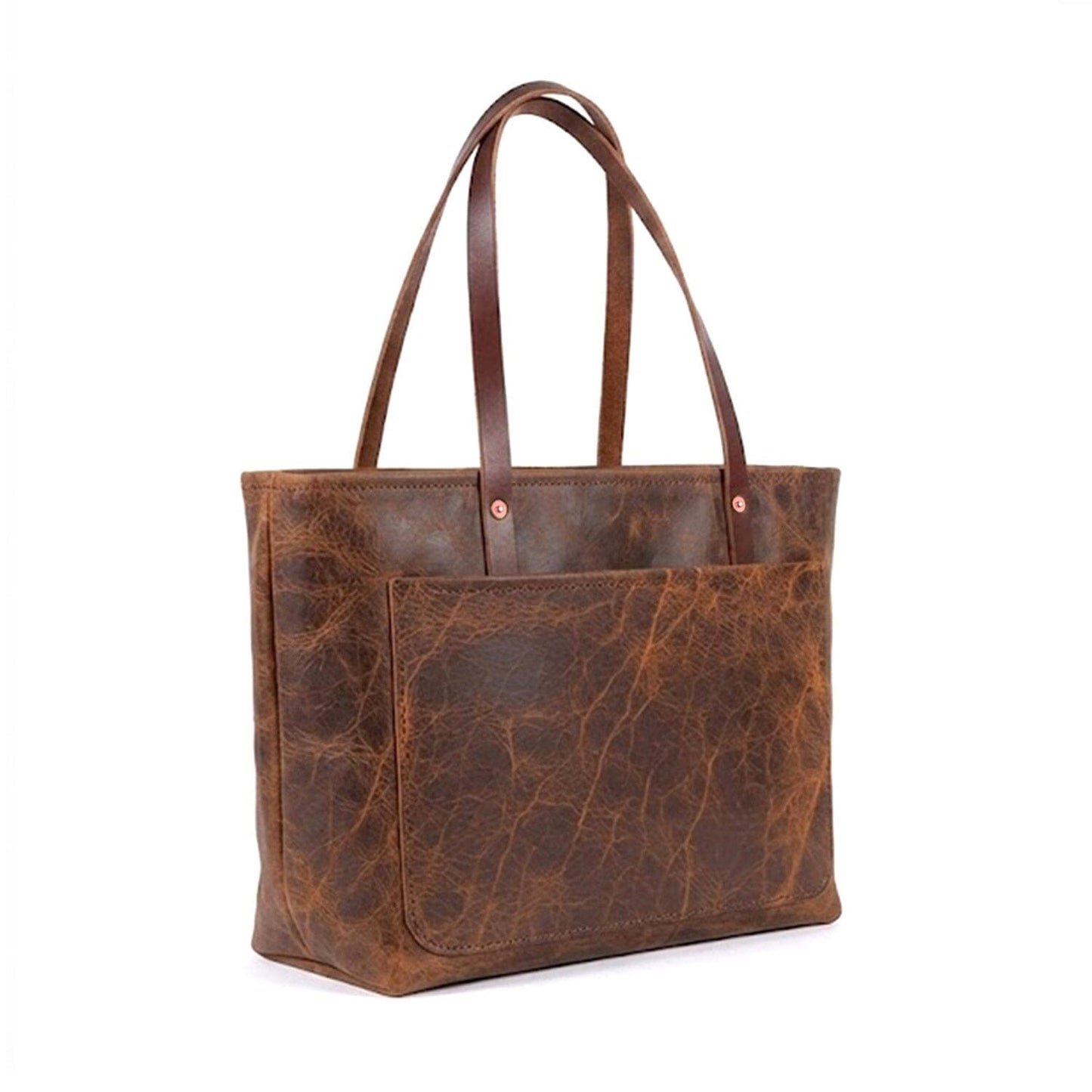 AVERY LEATHER TOTE BAG - LARGE - DELUXE