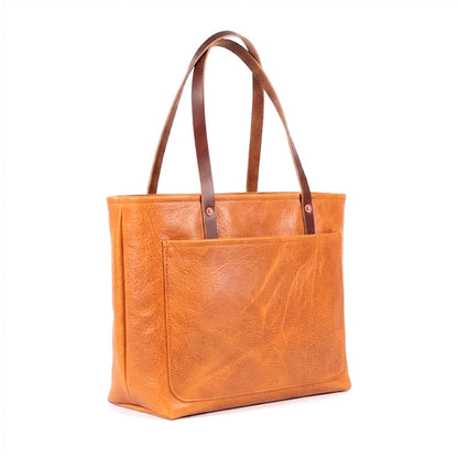 AVERY LEATHER TOTE BAG - LARGE - DELUXE