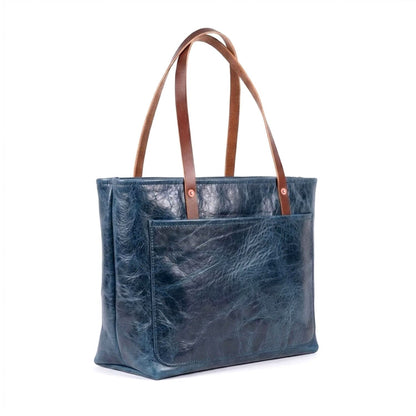 AVERY LEATHER TOTE BAG - LARGE - DELUXE