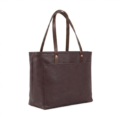 AVERY LEATHER TOTE BAG - LARGE - DELUXE