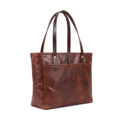 AVERY LEATHER TOTE BAG - LARGE - DELUXE