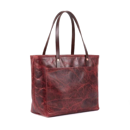 AVERY LEATHER TOTE BAG - LARGE - DELUXE