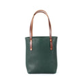 AVERY LEATHER TOTE BAG - SLIM MEDIUM - FOREST GREEN