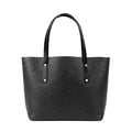 AVERY LEATHER TOTE BAG - LARGE - BLACK