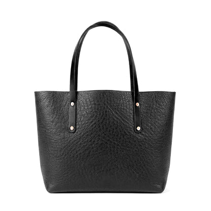 AVERY LEATHER TOTE BAG - LARGE - BLACK