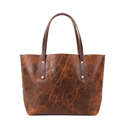 AVERY LEATHER TOTE BAG - LARGE - HICKORY BISON