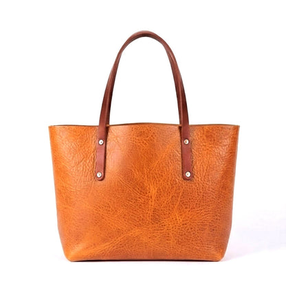 AVERY LEATHER TOTE BAG - LARGE - HONEY