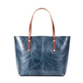 AVERY LEATHER TOTE BAG - LARGE - INDIGO BISON