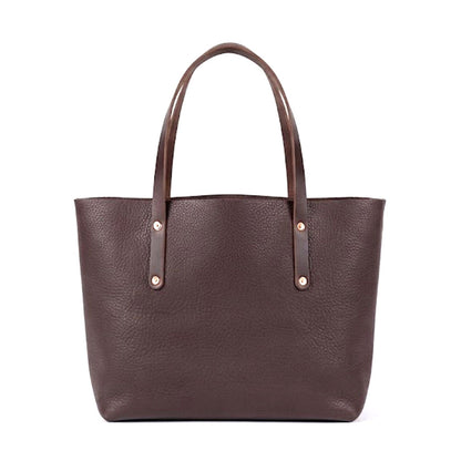 AVERY LEATHER TOTE BAG - LARGE - MOCHA