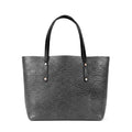 AVERY LEATHER TOTE BAG - LARGE - RAVEN