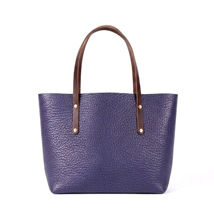 AVERY LEATHER TOTE BAG - LARGE - VIOLET