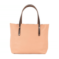 AVERY LEATHER TOTE BAG - LARGE - PEACH FUZZ