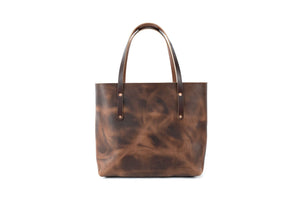 AVERY LEATHER TOTE BAG - LARGE - RUSTIC PECAN