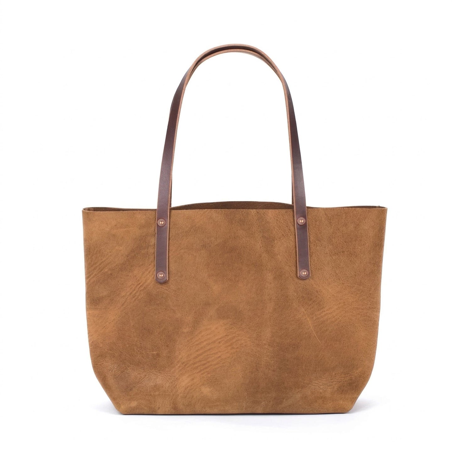 AVERY LEATHER TOTE BAG - LARGE - TOBACCO