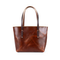 AVERY LEATHER TOTE BAG - MEDIUM - CHESTNUT
