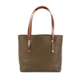 AVERY LEATHER TOTE BAG - MEDIUM - OLIVE