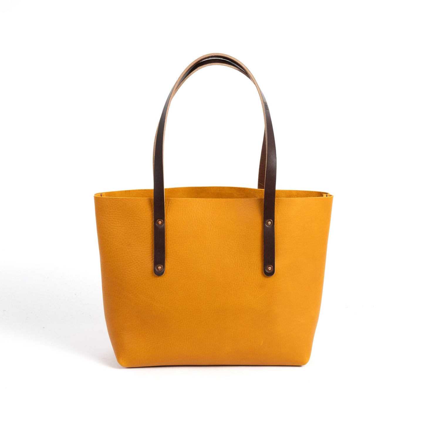 AVERY LEATHER TOTE BAG - MEDIUM - MUSTARD YELLOW