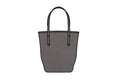 AVERY LEATHER TOTE BAG - SLIM LARGE - LEAD GRAY
