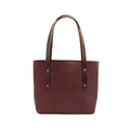 AVERY LEATHER TOTE BAG - SMALL - MERLOT