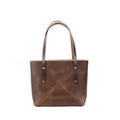 AVERY LEATHER TOTE BAG - SMALL - RUSTIC PECAN