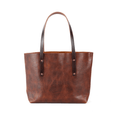 AVERY LEATHER TOTE BAG - SMALL - WHISKY BISON