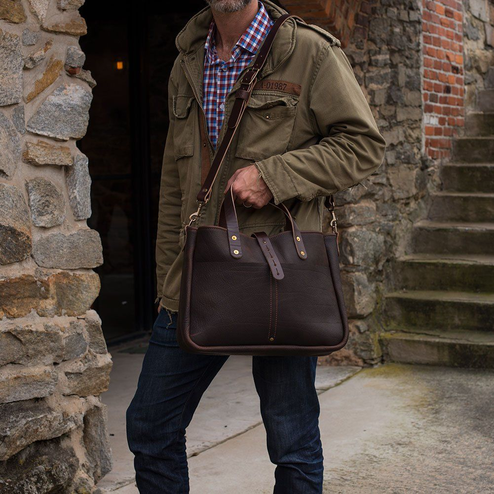 BUCHANAN LEATHER TOTE BAG AND BRIEFCASE