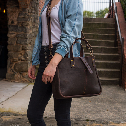 BUCHANAN LEATHER TOTE BAG AND BRIEFCASE