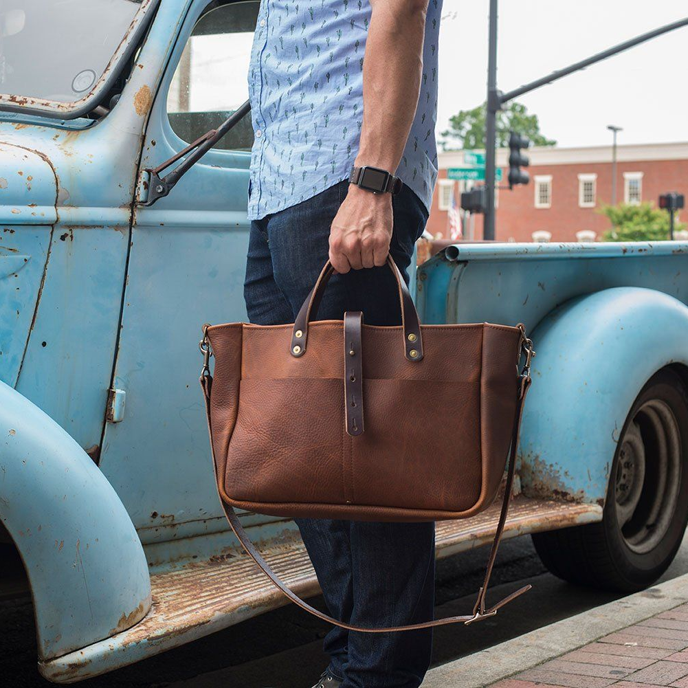 BUCHANAN LEATHER TOTE BAG AND BRIEFCASE