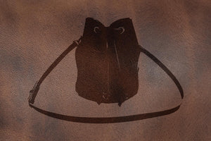 Leather Bucket Bag - Large - Rustic Pecan