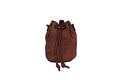 LEATHER BUCKET BAG - MEDIUM - WHISKY BISON | MOCHA STRAPS
