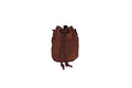 LEATHER BUCKET BAG - SMALL - WHISKY BISON | MOCHA STRAPS