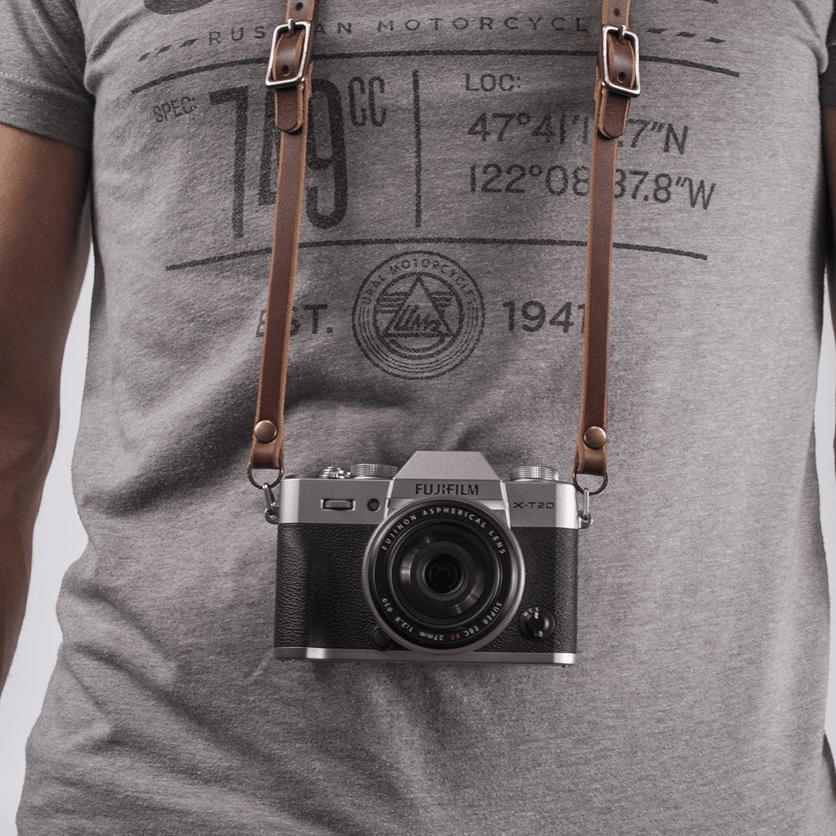 EXPLORER LEATHER CAMERA STRAP