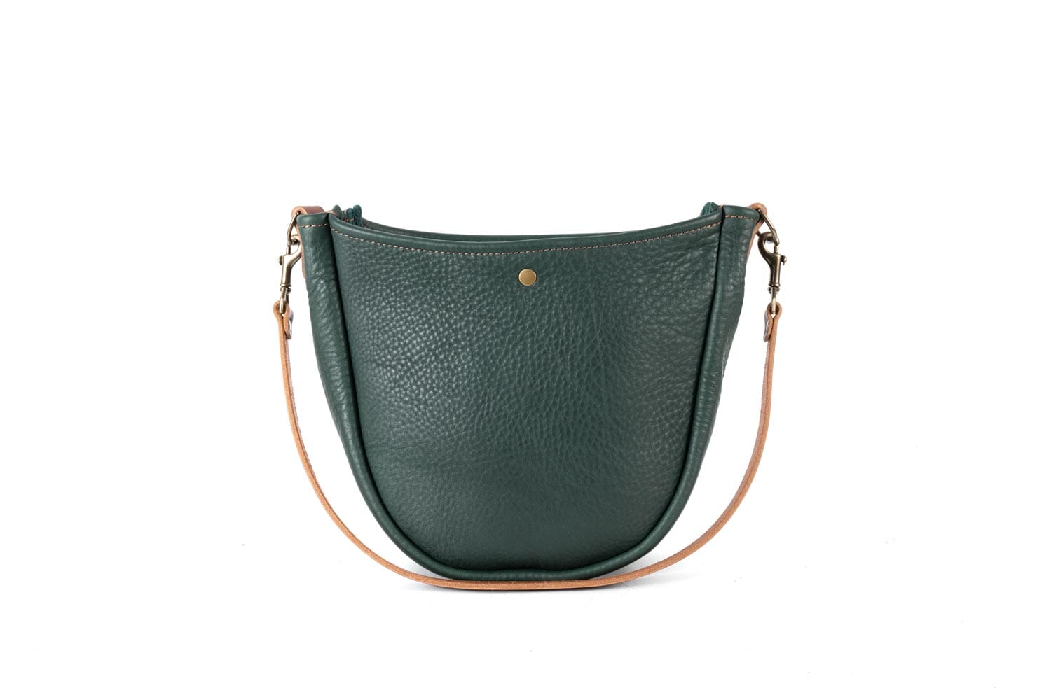 Celeste Leather Hobo Bag - Forest Green