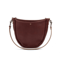CELESTE LEATHER HOBO BAG - MERLOT