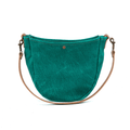CELESTE LEATHER HOBO BAG - PINE GREEN BISON