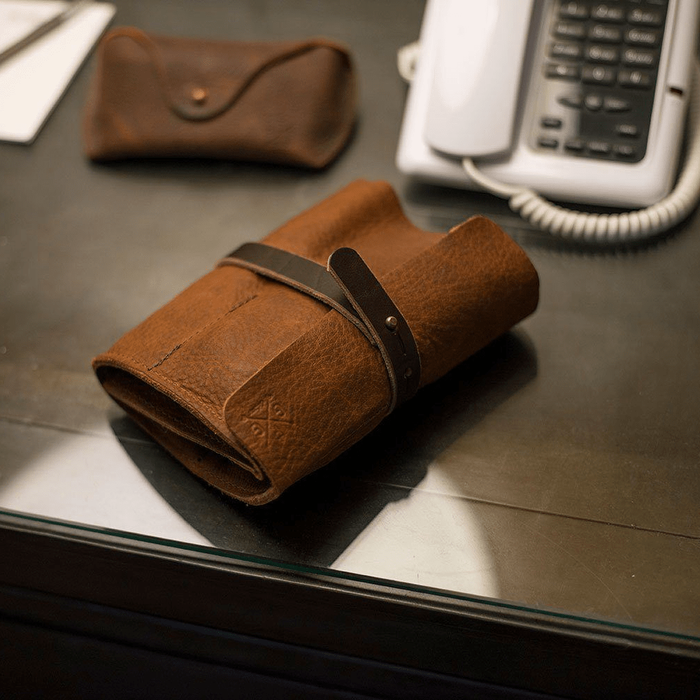 LEATHER CHARGING CABLE ROLL - IN STOCK