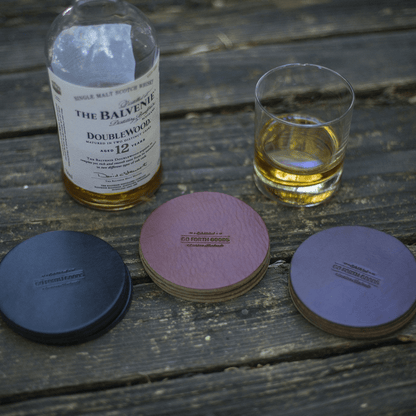 LEATHER COASTER SET