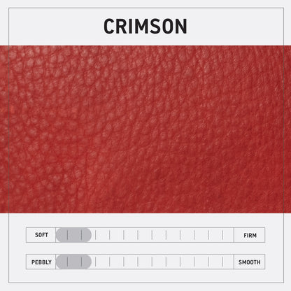LEATHER BUCKET BAG - SMALL - CRIMSON