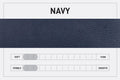 LEATHER TOP ZIPPER POUCH - NAVY