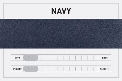LEATHER BUCKET BAG - SMALL - NAVY