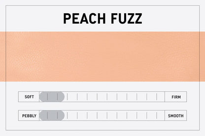 LEATHER ZIPPERED POUCH WITH GUSSET - MEDIUM - PEACH FUZZ