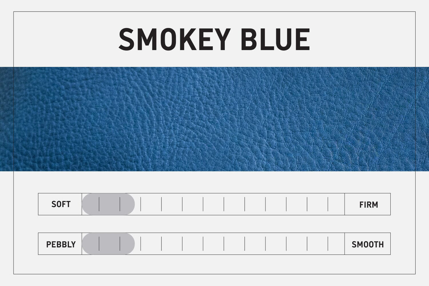 LEATHER BUCKET BAG - SMALL - SMOKEY BLUE | SADDLE STRAPS