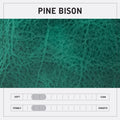 HOFFMAN LEATHER CROSSBODY BAG - PINE GREEN BISON