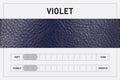 LEATHER BUCKET BAG - SMALL - VIOLET