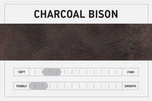 Vivian Satchel - Leather Crossbody - Charcoal Bison
