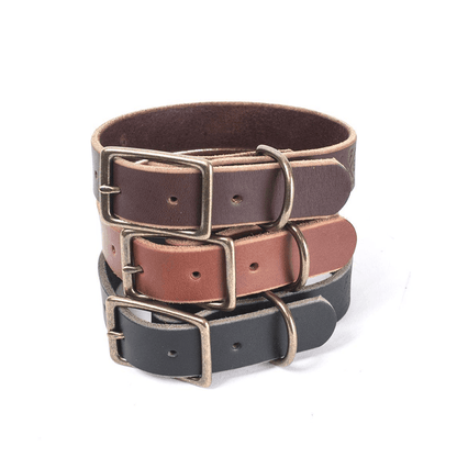 CHARLIE LEATHER DOG COLLAR