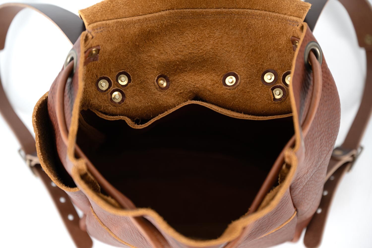 closing leather drawstring for backpack DRAWSTRING BACKPACK