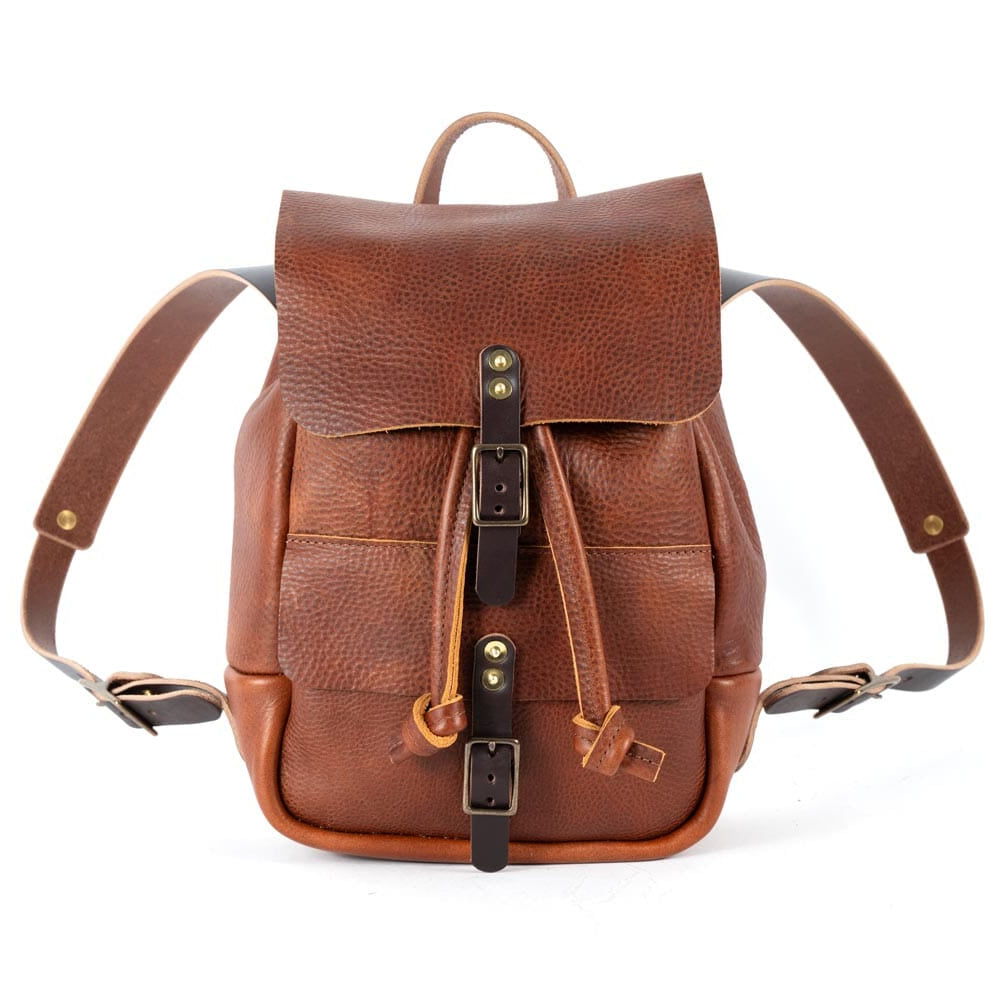 Go Forth Goods Drawstring Backpack - Large Saddle