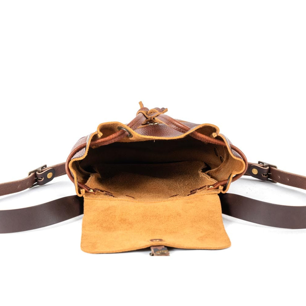 drawstring backpack leather handbag DRAWSTRING BACKPACK