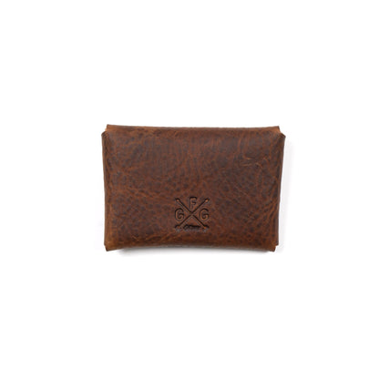 ENVELOPE SNAP LEATHER CARD WALLET